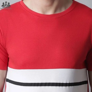 T-shirts pour hommes en coton biologique uni, tricotés, de haute qualité, écologiques, respirants, coupe classique, vente en gros, 100% coton - Product Image 4