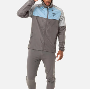 Vêtements de sport pour hommes, ensemble de survêtement léger à logo personnalisé, coupe-vent décontracté d'été, 2 pièces - Product Image 5
