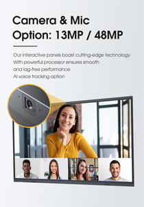 Màn hình gương 86 inch 4K Led bảng trắng kỹ thuật số thông minh Giá Tốt bảng tương tác ITA phần mềm bao gồm tùy chọn kích thước 75 inch - Product Image 2