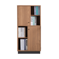 Armoire de rangement pour livres au design moderne avec porte pour la maison, le bureau, l'école, l'appartement, la chambre, le salon ou l'hôtel