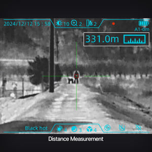 Caméra thermique ZeroBeam K23L, capteur CMOS 12MP, équipement d'inspection extérieur IP66, détection à 3 km, écran OLED, carte SD - Product Image 2