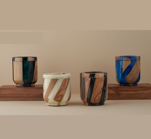 Brûleur d'Évaporation d'Aromathérapie Carré en Bois et Résine |   Brûleur de Bakhoor pour la maison |   Brûleur à encens indien en charbon de bois Cadeaux - Product Image 6