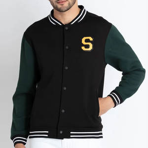 Veste d'université élégante Streetwear Baseball Jackets Broderie Design Varsity Jacket - Product Image 5
