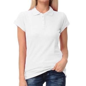 Clothing Manufacturer Custom Spring Autumn White <b>Polo</b> Neck Short Sleeve Casual <b>Ladies</b> <b>Shirts</b> Summer Wear Top Quality <b>Polo</b> <b>Shirts</b> - Product Image 1