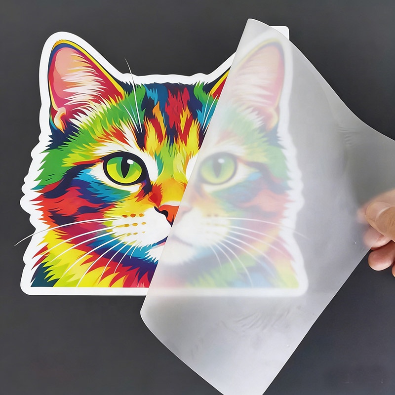 Custom Heat Transfer Holographic Hologram Label Stickers for Clothing Label Trimmings Stickers Refrigerator Cup Tumbler Uv Dtf