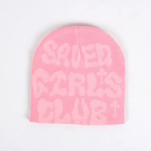 2025 invierno nueva letra Jacquard Beanie Hat cálido gorro de punto Hip Hop tendencia hombres y mujeres gorros fríos - Product Image 3