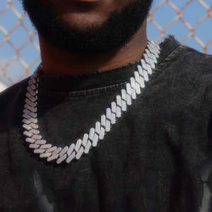 Miami Cuban Hip Hop Unique Iced Out Moissanite Collier Accessoire à la mode - Product Image 6