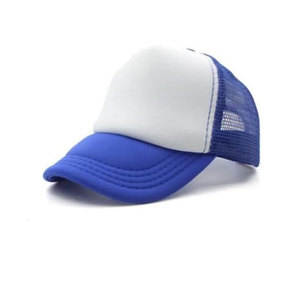 Fashionable Custom Hot Selling Summer Unisex Trucker Cap 5 Panel Blue Mesh Hat With Custom <b>3D</b> Logo New Design - Product Image 6