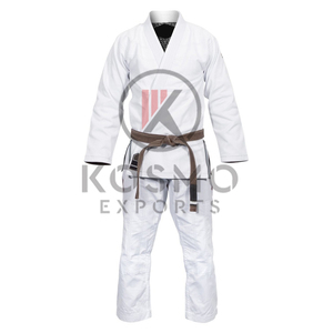 Uniforme de kárate Jiu Jitsu Gi de peso pesado personalizado con diseño de logotipo frontal, nuevos trajes de artes marciales - Product Image 1