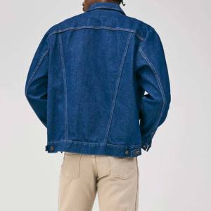 Chaqueta Vaquera Reversible Ecológica con Cuello Alto y Logotipo Personalizado de Alta Calidad, Nueva Llegada, Tendencia, Servicio OEM para Hombre - Product Image 4