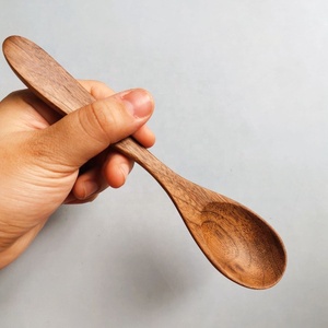 ช้อนไม้ด้ามยาวเป็นมิตรกับสิ่งแวดล้อม,ช้อนไม้วอลนัทธรรมชาติเสิร์ฟทำด้วยมือจากชุดครัวเวียดนาม - Product Image 4