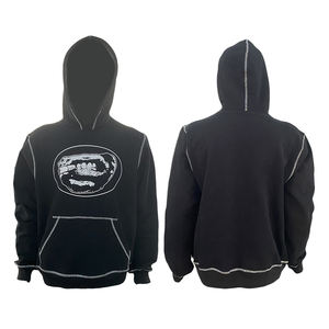 เสื้อฮู้ดสั่งทำจากโรงงาน OEM พร้อมการพิมพ์โลโก้หรือการปักลายเสื้อผ้าแนวสตรีทหรือชุดกีฬารับการสั่งซื้อจำนวนมาก - Product Image 4