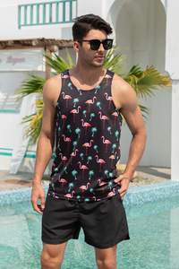 Camiseta sin mangas de entrenamiento de gimnasio de diseño personalizado para hombre, tela de LICRA de talla grande, transpirable, Stringer Muscle Fit para Fitness - Product Image 2