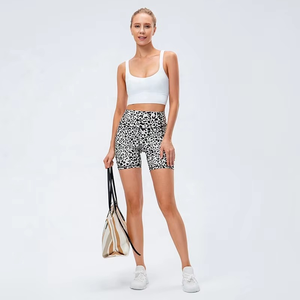 Shorts actifs à impact sans couture pour femmes taille haute Scrunch bout à bout toile porter respirant exercice Yoga course à pied motif chaud-vente en gros - Product Image 4