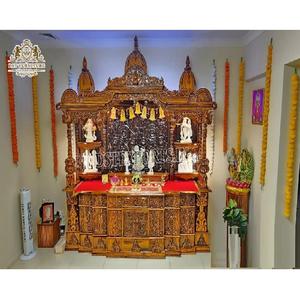 Traditional <b>Pooja</b> <b>Mandir</b> Perfect <b>for</b> Indian <b>Homes</b> Big Size Teak Wood <b>Home</b> <b>Mandir</b> Large <b>Pooja</b> <b>Mandir</b> <b>for</b> Luxurious <b>Home</b> Australia - Product Image 1