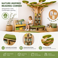 Étagère à livres en bois Montessori, centre d'apprentissage, mobilier pour les classes de maternelle, garderies, crèches, écoles préscolaires, enfants