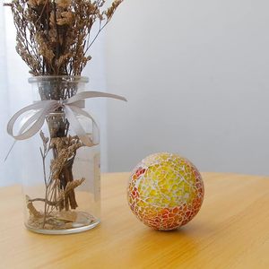 Esfera de cristal de mosaico precioso, diseño creativo, bolas decorativas para el hogar, artesanías, adornos de bolas doradas, regalo de decoración del hogar - Product Image 2