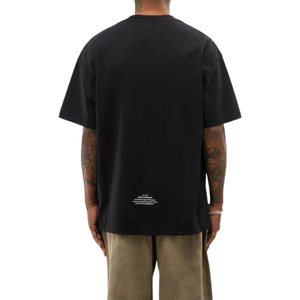 Camisetas de Hombre de Algodón 100% Lavado, Estilo Vintage, Holgadas, Color Negro Noche, Ropa Urbana Informal, Suave y Transpirable para Uso Diario - Product Image 4