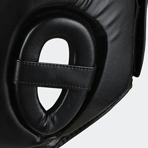 Casque de boxe protecteur pour adultes unisexe en cuir PU couleur unie avec fermeture auto-agrippante - Product Image 6