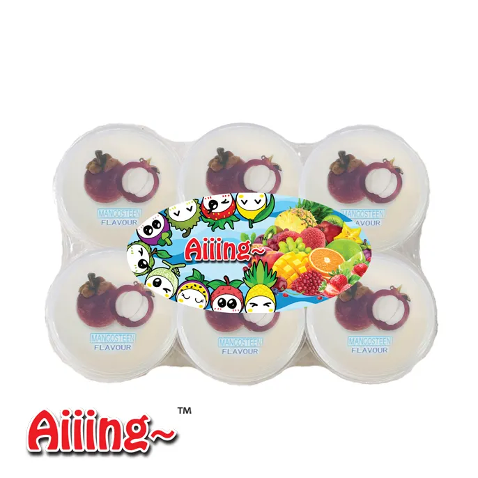 Aiiing cangkir puding buah Aiiing cangkir puding 110g x 6 cangkir x 16 Paket-Puding Manggis