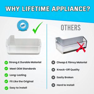 ตะกร้าชั้นวางของด้านซ้ายด้านล่างสำหรับตู้เย็นซัมซุง รุ่น DA97-08400A/DA97-08400C  วัสดุพลาสติก สภาพใหม่ - Product Image 3