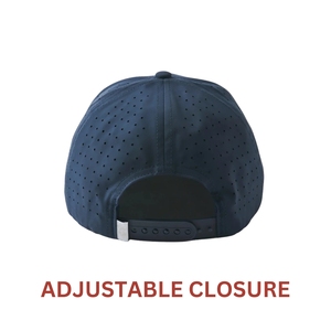 Casquettes de golf imperméables 5 panneaux personnalisées avec trous découpés au laser, logo brodé 3D, fermeture snapback, livraison rapide OEM - Product Image 4