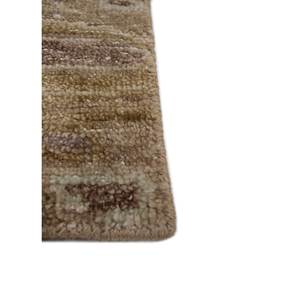 Erbe Beige <b>Brown</b> Hand Knotted <b>Wool</b> Rugs Abstract Living Carpet for Home Handmade Rectangle Puzzle Entryway Carpet for Hallway - Product Image 4