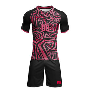 Camisetas de Fútbol Profesionales para Hombre, Pantalones Cortos, Conjunto de Entrenamiento de Fútbol Sublimado, Diseño de Logotipo Personalizado, Gran Venta, Transpirable, 100% Poliéster - Product Image 2