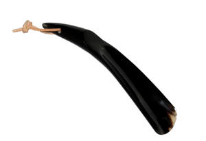 ของขวัญแต่งงานสำหรับแขกผู้เข้าพักฮอร์นรองเท้ารองเท้าหนังอย่างยั่งยืนช้อน Shoehorn ไม้และหนังจาก Tradnary - Product Image 2