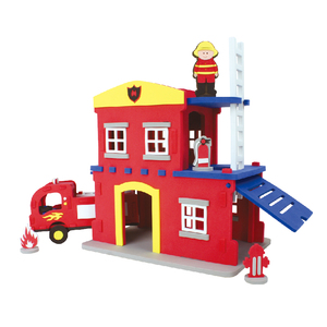 Kit de Modélisme 3D en Mousse Station de Pompiers – Jouet de Construction Camion de Pompiers DIY – Ensemble Créatif Éducatif pour Enfants – Cadeau - Product Image 4