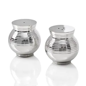 Simple design mirror polished salt and pepper shaker home hotel ware and restaurant tableware pepper mills in india