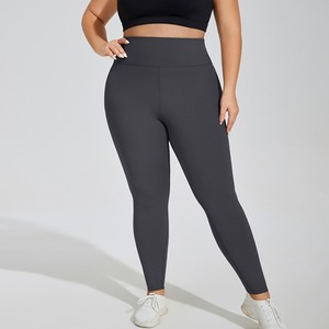 Leggings de Cintura Alta Antideslizantes para Mujer, de Secado Rápido, Spandex, Nailon, Diseño Sólido, Cintura Elástica, Estilo Conjunto, Precio al por Mayor - Product Image 3