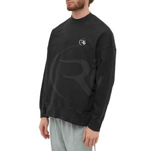Sudadera de gran tamaño transpirable de alta calidad para hombre, ropa informal básica de algodón y poliéster, sudadera de gran tamaño para hombre a la venta en línea - Product Image 1
