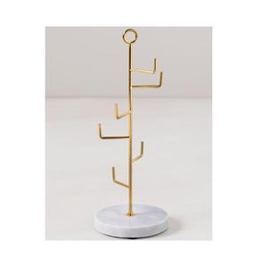 Présentoir fait main en laiton avec fini plaqué or parfait pour les accessoires de bijoux de table élégants - Product Image 3