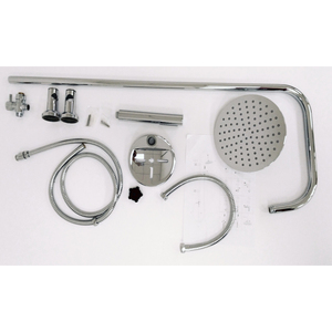 Colonna doccia in ottone cromato con diametro 22 mm dotata di alfa per gli accessori della tua doccia - Product Image 2