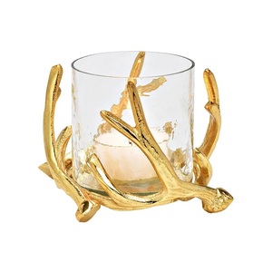 Modern <b>Table</b> Top Decoration Aluminum Casted Metal <b>Table</b> Decorative Handmade Candle Stand Holder in Wholesale Price - Product Image 6