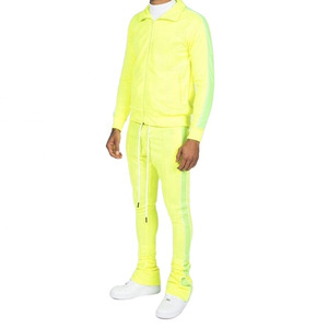 OEM personalizado de los hombres de invierno apilados pantalones de chándal conjuntos de dos piezas de chándal al por mayor de diseño personalizable OEM - Product Image 4