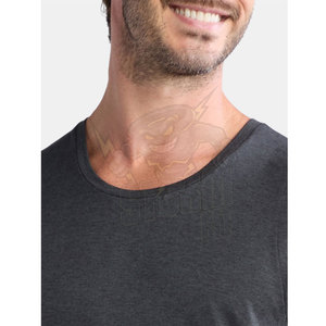 Débardeur sans manches à col rond en coton ultra doux pour hommes, coupe confortable, personnalisable, de haute qualité, respirant et léger, salle de sport d'été - Product Image 3