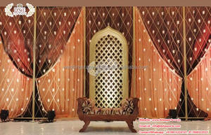 Gran recepción noche escenario vela decoración de pared brillante nuevo estilo recepción escenario estilo único vela pared para escenario de boda - Product Image 2