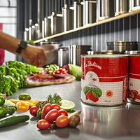 Tomates pelées sucrées San Marzano DOP, fabriquées en Italie, en boîtes de conserve de 2,5 kg