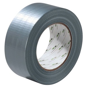 SuperDuct ST201 Silver-<b>Grey</b> Fabric <b>Tape</b> 50 m Length 48 mm Width SUPERTAPE Roll for Office Use - Product Image 1