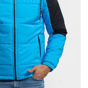 Vestes pour hommes à 2 poches latérales personnalisées Style Color Block Vestes d'hiver à couleurs bloquées pour hommes à vendre - Product Image 5