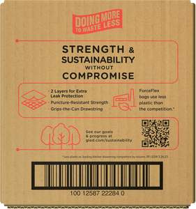 Bolsas de Basura Glad ForceFlex para Cocina, 13 Galones, Aroma Gain Moonlight Breeze, 110 Unidades, Paquete Puede Variar - Product Image 5