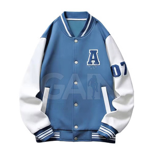 Veste Letterman de haute qualité à bas prix avec logo personnalisé Veste Letterman grande taille personnalisée pour hommes - Product Image 1