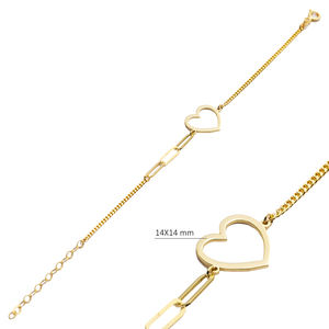 Creux Coeur Conception À La Main Charme Bracelet En Argent Sterling En Gros Turc 925 Bijoux En Argent Sterling - Product Image 2