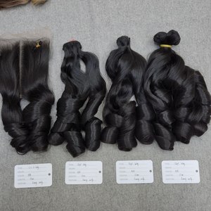 ผมแท้เวียดนาม Dream Hair T02 เกรดพรีเมียม แบบ Super Double Drawn  ทอแบบ Machine Double Weft  ผมมนุษย์ 100%  หยิกเด้ง สีธรรมชาติ สำหรับส่งออก - Product Image 2