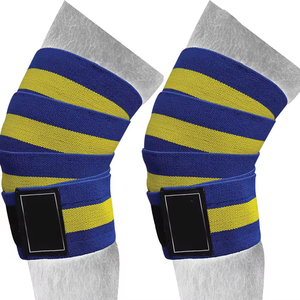 Genouillères de musculation en néoprène pour unisexe, sangles de compression réglables - Product Image 1