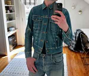 Personnalisé 100% Coton Hommes Hiver Mode Déchiré Denim Veste 100 Grammes Jean Style Décontracté Usine En Gros - Product Image 6