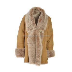 Abrigo de Piel de Oveja Color Gris Carbón, Modelo 2026, el Más Vendido, para Mujer, 100% Alta Calidad, Tallas Grandes, Abrigos de Moda para Invierno - Product Image 3