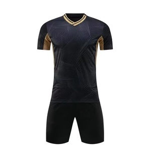 Maillot de football unisexe de club à manches courtes et col en V en polyester de haute qualité, couleurs personnalisées, respirant, service OEM personnalisé - Product Image 3